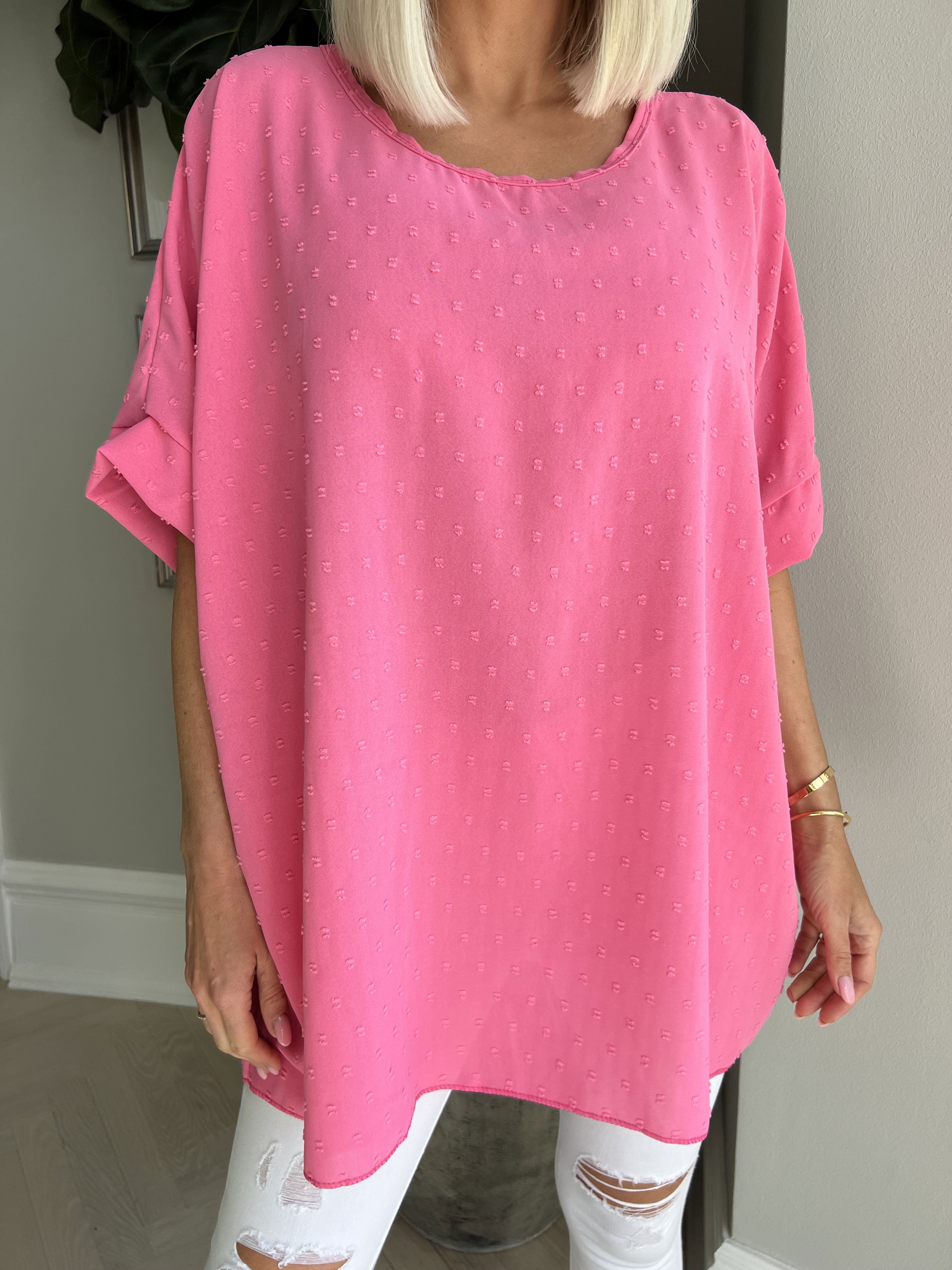 Mileah - Sød bluse med prikket detaljer